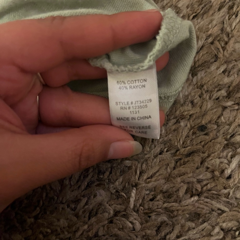 Vintage Sage Green crop top